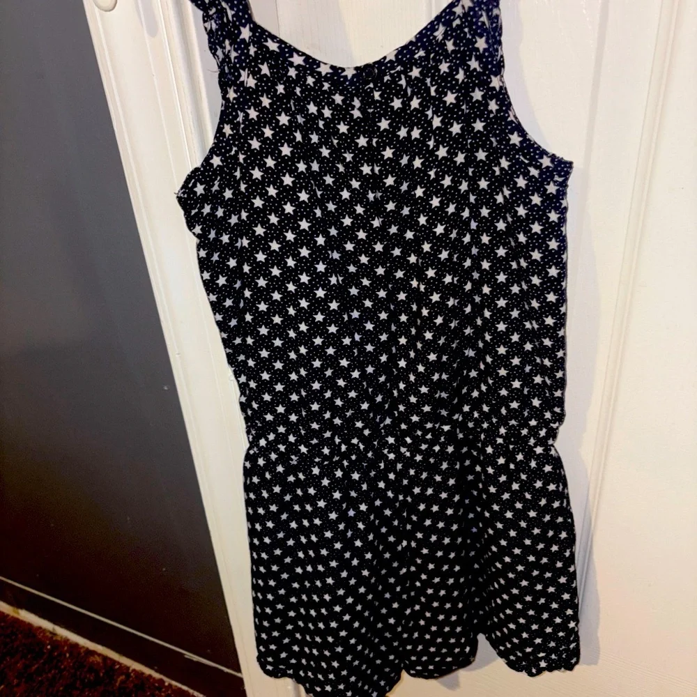 Gap Girls Size 5 Blue And White Romper - Picture 5 of 8